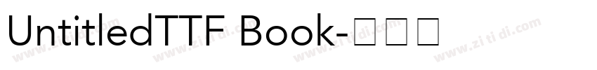 UntitledTTF Book字体转换